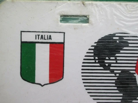 1986 MEXICO XIII SOCCER WORLD CUP ITALY FLAG FOOTBALL PLASTIC LICENSE PLATE Cover