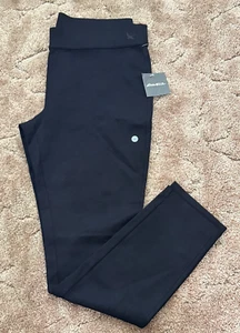 EDDIE BAUER Passenger Ponte Stretch Women's Sz 10 Knit Pull-On Black Pants - Picture 1 of 6