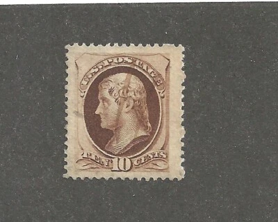 US Scott # 188, 10 cent brown, SUPERB, 1879, CV $550 - Image 1 of 2