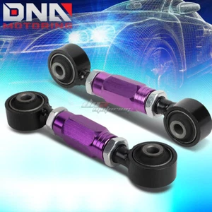 FOR 88-00 CIVIC/CRX/DEL SOL/DC PURPLE ADJUSTABLE REAR LOWER TOE CONTROL ARM/BAR - Picture 1 of 5