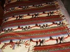 Desert Horses Fleece Tie Blanket