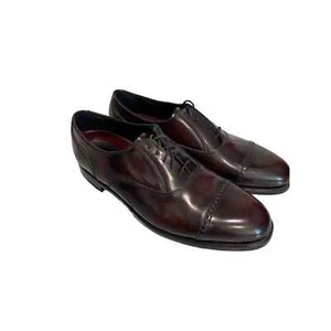NWOT Florsheim Size EU 41 (US 8) Brown Burgundy Leather Oxfords Dress Shoe - Picture 1 of 9