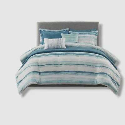 Edredón Madison Park Blue Marina King/Cal King Foto 1 de 4