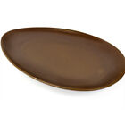 Teller Platte oval Servierplatte gro 34x23 cm - rustikale Keramik - Ausverkauf