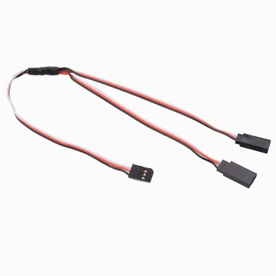RC 15cm Servokabel Verlängerung Y Kabel 1 zu 2 Splitter Futaba JR Servo - Bild 1 von 1