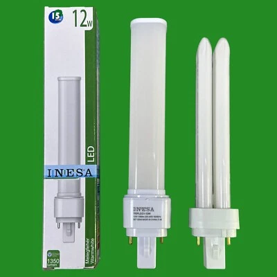 2x 12W = 32W LED Nachrüstung PLT drehbar G24D 2 Pin Glühbirne 2700K Warmweiß - Bild 1 von 4