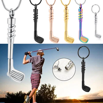 Joyería de cremación para club de golf para urna de recuerdo de cenizas colgante soporte conmemorativo de cenizas Foto 1 de 4