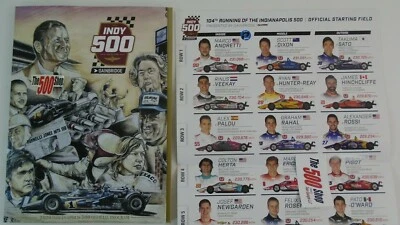 2020 Indianapolis 500 104TH Running Event Souvenir Program W- Starting Line-Up - Image 1 of 4