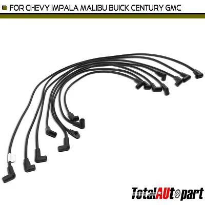 Juegos de 8 cables de bujía para Chevrolet C10 K20 81-82 Buick Checker GMC Pontiac Foto 1 de 4