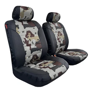 For Acura MDX Front Car Seat Covers Urban Camo w/ Black Canvas - Picture 1 of 5