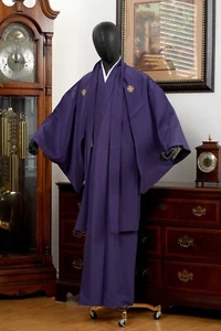 LIEBES VANILLE JAPANISCHER KIMONO/HAORI ENSEMBLE SET HERREN AUTHENTISCH JAPAN SAMURAI - Bild 1 von 10