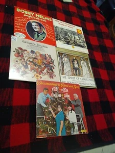 Christmas Music Lot 6 Vinyl LPs Mormon Tabernacle Jingle Bell Rock Percy Gorme - Picture 1 of 12
