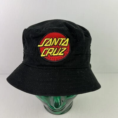 Sombrero de cubo bordado Santa Cruz Skateboards negro/rojo Foto 1 de 4