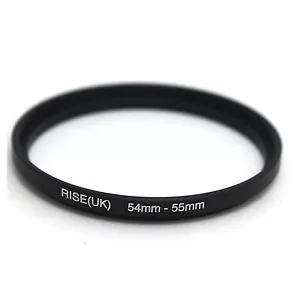 Lente de cámara de 54 mm a 55 mm accesorio anillo adaptador escalonado 54 mm-55 mm negro - Imagen 1 de 2