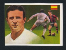 1979 Quelcom FERENC PUSKAS  (PORTUGAL BACK) Soccer Card Ases Mundiales Deporte