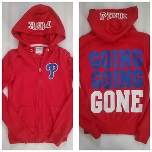 Victoria's Secret Pink MLB Philadelphia Phillies Hoodie XS Playoffs "Going Gone" - Picture 1 of 6