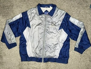 Vtg 90s Dallas Cowboys Team NFL Color Works Dimensionals Wind Breaker Jacket 2X - Picture 1 of 6