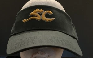 Pacific Headwear SC Mustangs Adjustable Visor Sz. OSFM NEW Green/Gold - Picture 1 of 6