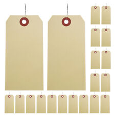  100 pcs Blank Tags Shipping Wired Tags Manila Tags Packaging Tags with Iron