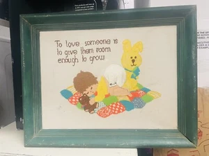 Beautiful fabric wall art about love - Picture 1 of 4