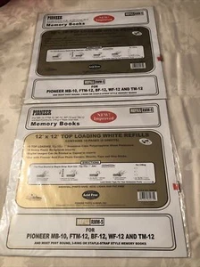 Lot of (2) Pioneer Memory Books 12"x12" White Refills #RMW-5 10 Pages Photo Safe - Picture 1 of 5
