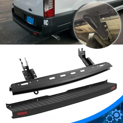 For Ford Transit 2015-2022 Rear Bumper Step Bracket+Bumper Cover w/ Reflectors Foto 1 de 4