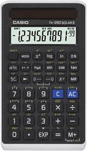 Casio FX-260SOLARII-S-IH SOLAR II Scientific Calculator 12 Digits Slide-on Cover - Picture 1 of 2