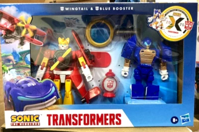 Transformers Collaborative Sonic the Hedgehog Wingtail and Blue Booster New - Image 1 of 4