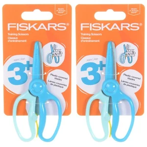 Fiskars 5" Training Safety Scissors for Preschoolers Ages 3+ Turquoise (2 Pack) - Picture 1 of 3