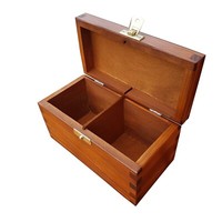 WOODEN TEA BAG BOX WHIT TWELVE COMPARTMENTS IN BROWN COLOUR