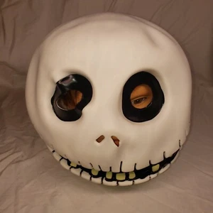 Disney 2002 Nightmare Before Christmas Jack Skellington Rubber Halloween Mask - Picture 1 of 6