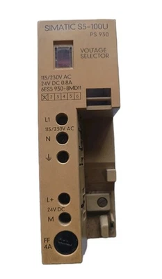 Siemens 6ES5 930-8MD11 alimentatore PS930 24Vdc  P/Simatic S5 90/95/100 - Immagine 1 di 4
