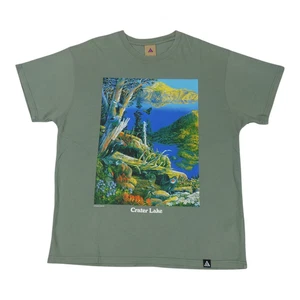 Nike ACG T-Shirt Herren XXL Grün Crater Lake Natur Outdoor Grafik Print - Bild 1 von 5