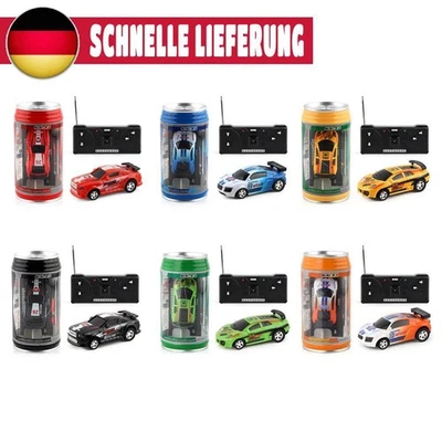 Mini RC Rennwagen Racer Auto Dosenauto RC Car LED Licht Ferngesteuert Set NEU - Bild 1 von 4