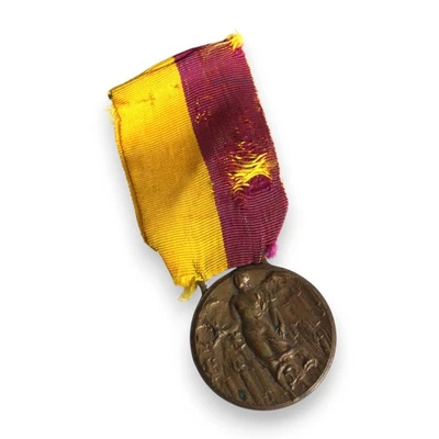 MEDAGLIA MARCIA SU ROMA 1922 WW1 MVSN PNF Bronzo Commemorativa Vittoria alata - Immagine 1 di 4