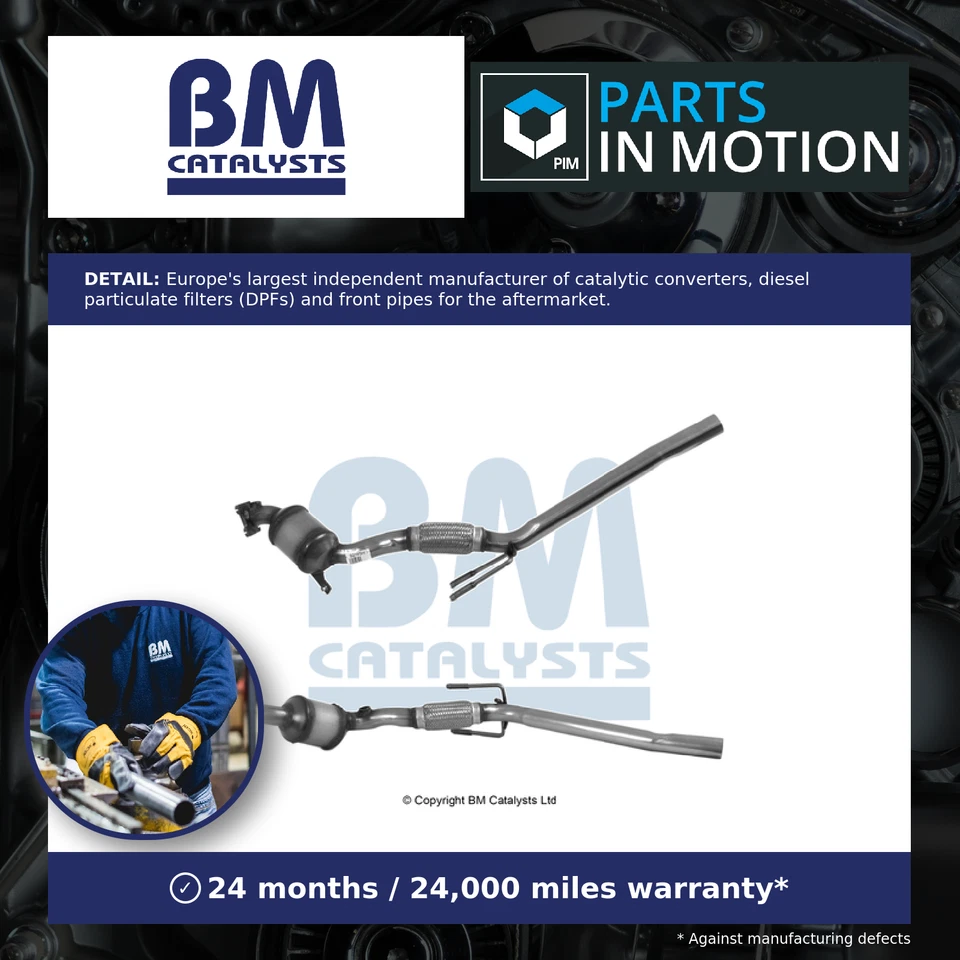 Catalytic Converter Type Approved Fits SKODA FABIA Nj5 1.0 15 to 16 BM Quality