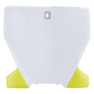 Acerbis Front Number Plate 2020 White/Yellow For HUSQVARNA TX 300i 2020-2022 - Picture 1 of 3