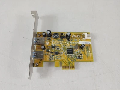 Scheda Interfaccia USB 3.0 Dual Port PCI Express Lenovo 11200005 USB2323LV - Immagine 1 di 4