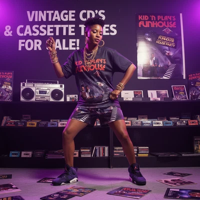 •KID ‘N PLAY - KID ‘N PLAY’S FUNHOUSE• ~1990 OG PRESSING~ (CASSETTE TAPE) - Image 1 of 4