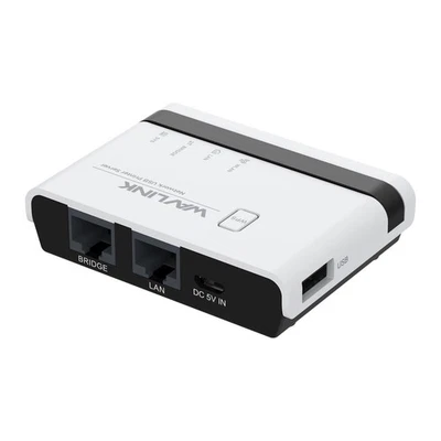 USB Wireless Print Server WiFi Print Server with 10/100Mbps LAN/Bridge 480Mbps - Image 1 of 4