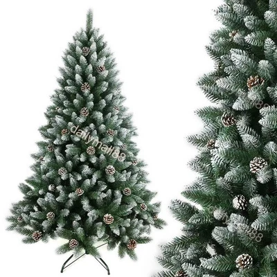 TKOOFN 4ft 5ft 6ft 7ft Christmas Tree w/ Stand Bushy Artificial Xmas Tree Home Decor UK