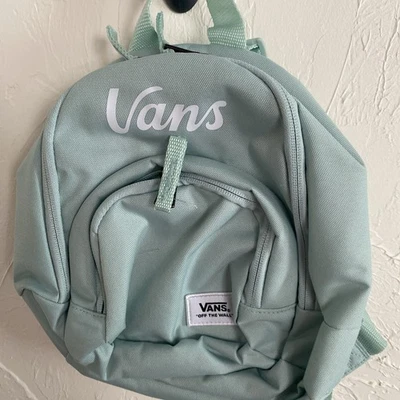 Mini mochila Vans feminina nova com etiquetas com alcance de roteiro verde perfeito - Imagem 1 de 3