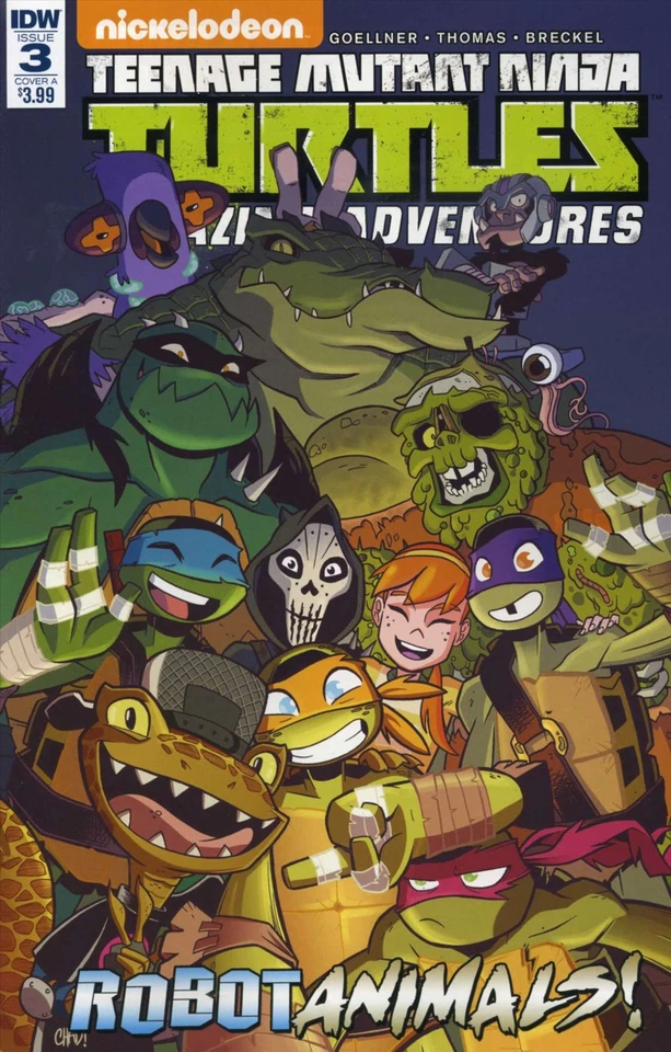 Teenage Mutant Ninja Turtles: Amazing Adventures: Robotanimals #3A FN; IDW | w/B - Image 1 of 1