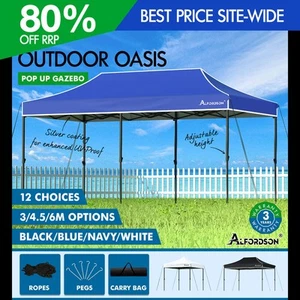 ALFORDSON Gazebo 3x3m 3x4.5m 3x6m Pop Up Marquee Outdoor Folding Tent Canopy - Picture 1 of 146