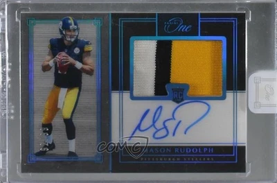 2018 Panini One Premium Blue /99 Mason Rudolph #44 RPA Rookie Patch Auto RC - Image 1 of 2