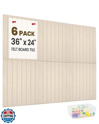 Paneles de espuma acústica a rayas de 36"x24", paquete de 6 paneles de reducción de ruido a prueba de sonido Foto 1 de 4