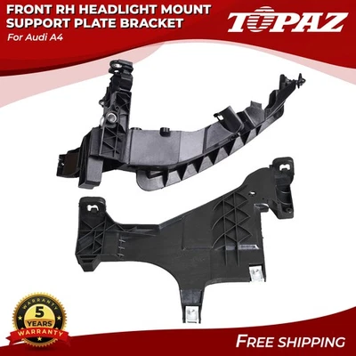 2pcs Front Right Headlight Mount Support Plate Bracket For Audi A4 Quattro S4 - Image 1 of 4