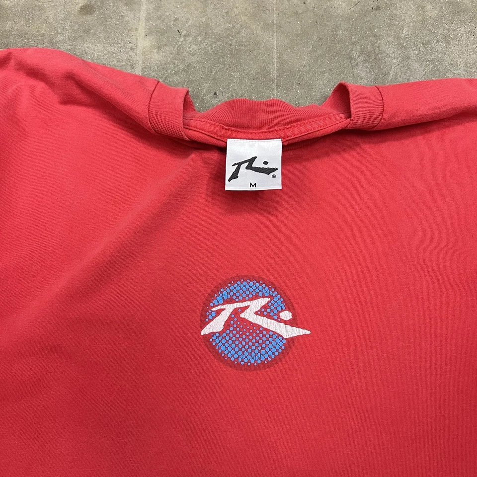 Vintage 90’s Rusty Surf Red Graphic T Shirt Men’s XL Made In USA Beach Ocean - Image 1 of 4
