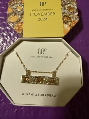 Ожерелье Bomb Party ноябрь 2024 - заявление бар богиня RBP8413 - покрытие RG - Изображение 1 из 4