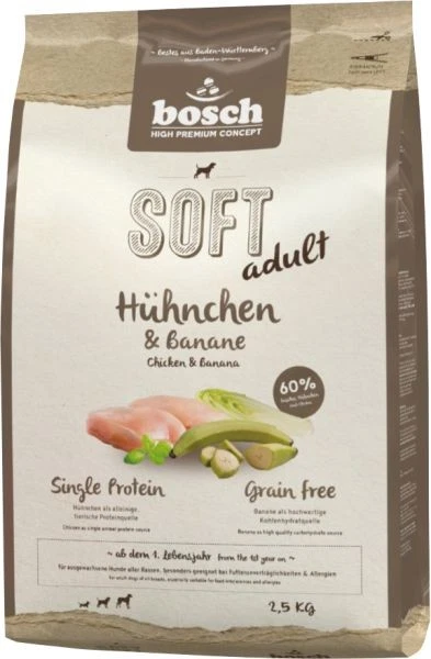 Bosch HPC Soft Hühnchen & Banane 2,5 kg  Hundefutter - Bild 1 von 1